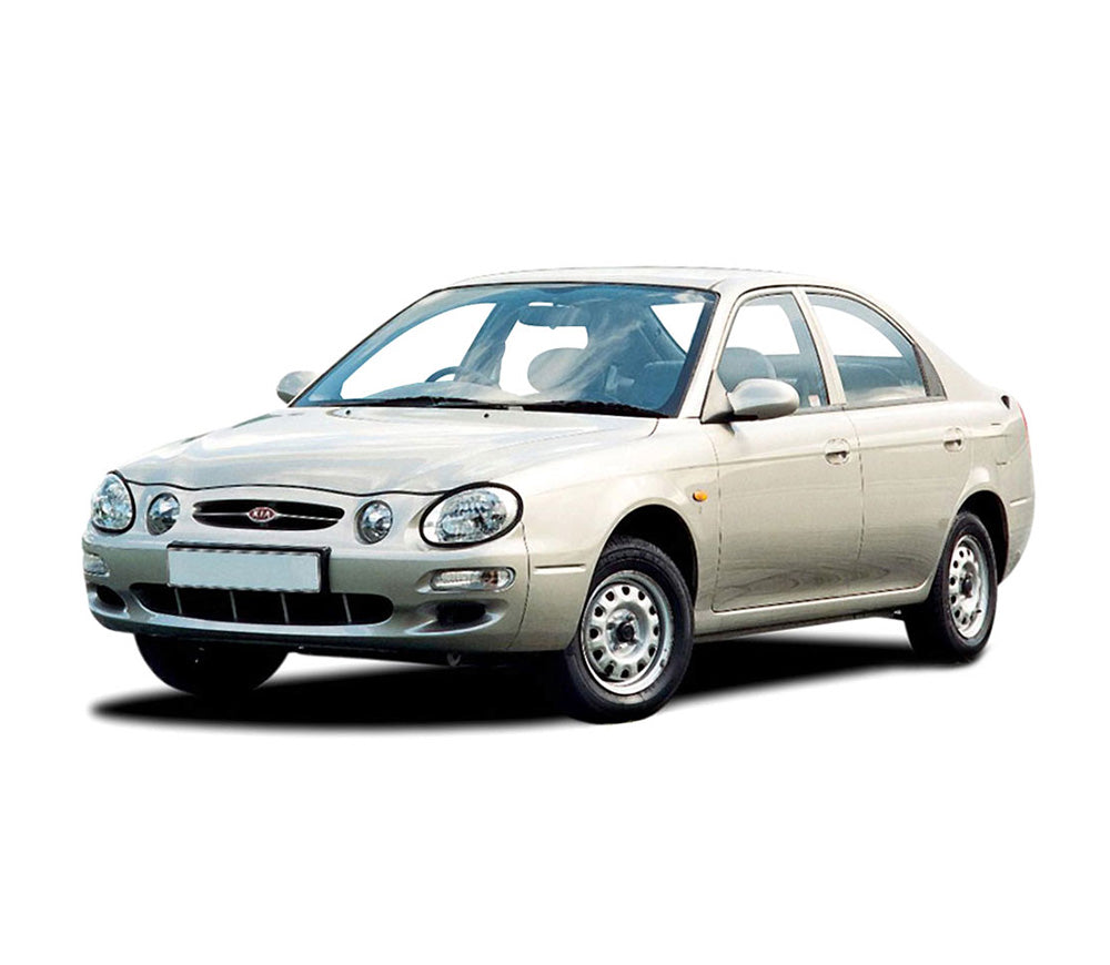 Molduras laterales Kia Shuma I fabricación 1997 - 2001, carrocería sedán