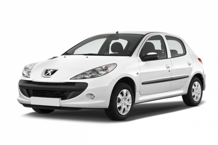 Protección de umbral de puerta de acero inoxidable Peugeot 206