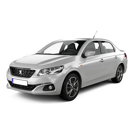 Soporte de protección acero inoxidable para reposapiés de coche Peugeot 301