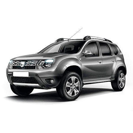 Soporte de protección acero inoxidable para reposapiés de coche Dacia Duster I Facelift fabricación 2014 - 12.2017, carrocería suv
