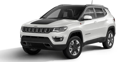 Protección de umbral de puerta de acero inoxidable Jeep Compass II fabricación 08.2017 - presente, carrocería suv
