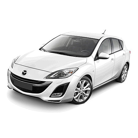 Soporte de protección acero inoxidable para reposapiés de coche Mazda 3 II fabricación 05.2009 - 08.2013, carrocería camioneta