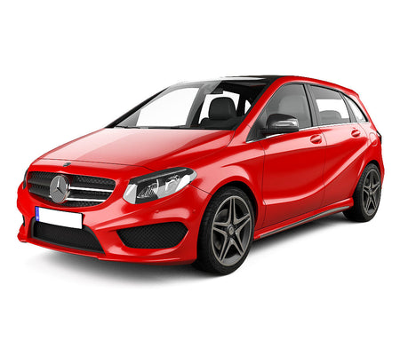 Protección de umbral de puerta de acero inoxidable Mercedes Clase B W246 fabricación 10.2011 - 12.2018, carrocería furgoneta