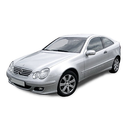 Alfombrillas tipo bandeja Mercedes Clase C W203 fabricación 2000 - 2008, carrocería cupé