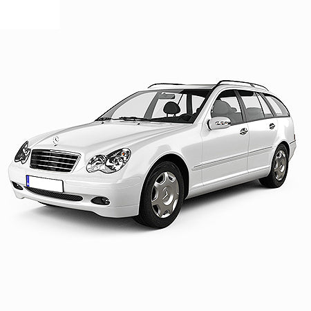 Alfombrillas tipo bandeja Mercedes Clase C W203 fabricación 2001 - 11.2007, carrocería camioneta