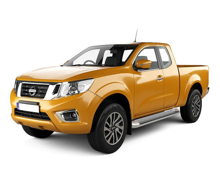 Soporte de protección acero inoxidable para reposapiés de coche Nissan Navara fabricación 2010 - 2015, carrocería suv