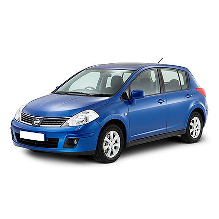 Protección de umbral de puerta de acero inoxidable Nissan Tiida fabricación 2007 - 12.2011, carrocería hatchback