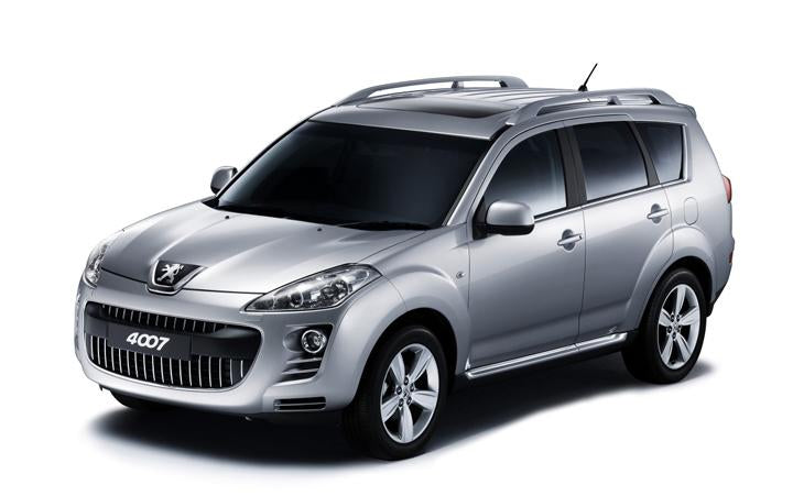Alfombrillas de moqueta Peugeot 4007 fabricación 03.2007 - 08.2012, carrocería suv