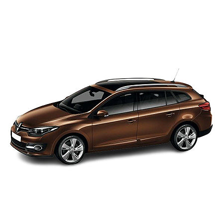 Soporte de protección acero inoxidable para reposapiés de coche Renault Megane III fabricación 06.2009 - 08.2016, carrocería camioneta
