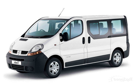 Protección de umbral de puerta de acero inoxidable Renault Trafic II fabricación 2001 - 2014, carrocería furgoneta