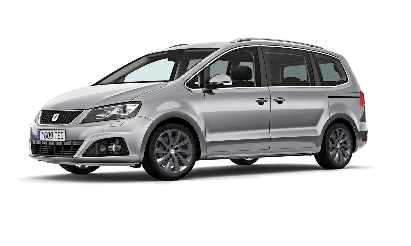 Protección de umbral de puerta de acero inoxidable Seat Alhambra II fabricación 09.2010 - presente, carrocería furgoneta