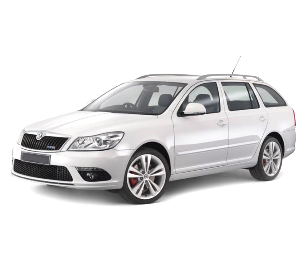 Soporte de protección acero inoxidable para reposapiés de coche Skoda Octavia II fabricación 2004 - 04.2013, carrocería camioneta