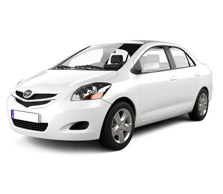 Protección de umbral de puerta de acero inoxidable Toyota Yaris II fabricación 10.2005 - 2011, carrocería hatchback