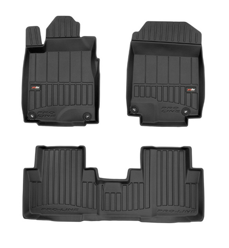 Alfombrillas tipo bandeja Honda CR-V IV, fabricación 10.2012 - 09.2018, carrocería suv sin subwoofer bajo el asiento del pasajero | 3D425477