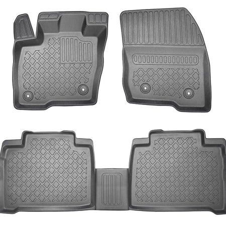 Alfombrillas tipo bandeja Ford S-Max II, fabricación 09.2015 - presente, carrocería furgoneta 5-7 plazas, sin tercera fila, incluso facelift | 603133
