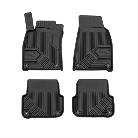 Alfombrillas tipo bandeja Audi A6 C6, fabricación 03.2004 - 2008, carrocería sedán antes del facelift, 37.5 cm de distancia entre los cierres traseros | 77407633