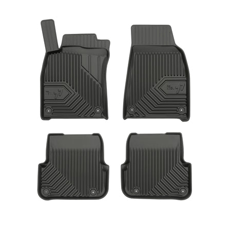 Alfombrillas tipo bandeja Audi A6 C6, fabricación 03.2006 - 2011, carrocería camioneta despues del facelift, 34.5 cm de distancia entre los cierres traseros | 77408852