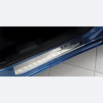 Protección de umbral de puerta de acero inoxidable Volkswagen T5 Multivan, fabricación 2003 - 05.2015, carrocería furgoneta | 08-0969