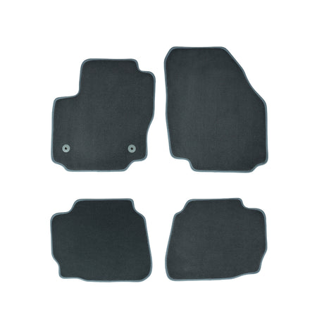 Alfombrillas de moqueta (gris) Mazda 3 I, fabricación 10.2003 - 04.2009, carrocería hatchback, Sistema de sujeción universal | 1039654GRAY