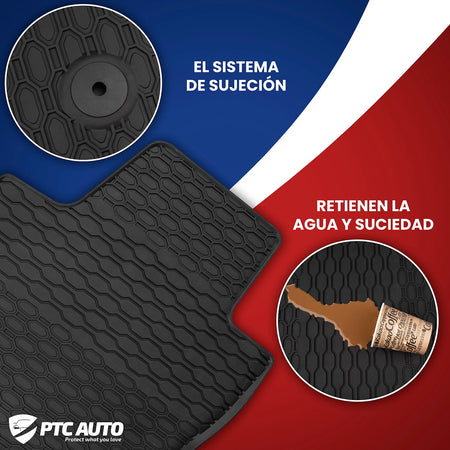 Alfombrillas de coche Renault Kangoo II, fabricación 2008 - presente, carrocería furgoneta, 2 plazas #2