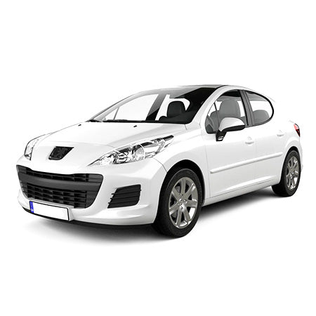 Protección de umbral de puerta de acero inoxidable Peugeot 207 fabricación 2006 - 2012, carrocería hatchback