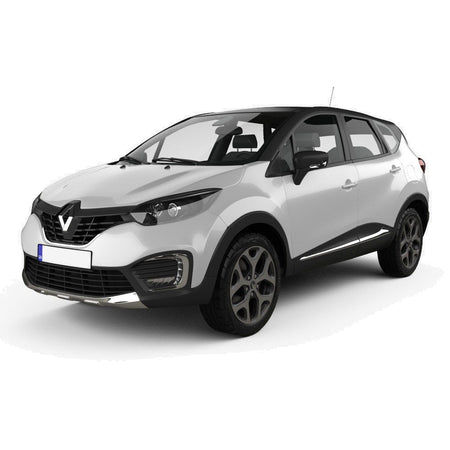 Soporte de protección acero inoxidable para reposapiés de coche  Renault Captur I fabricación 04.2013 - 12.2019, carrocería suv