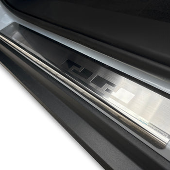 Protección de umbral de puerta de acero inoxidable Leapmotor T03 EV, fabricación 2024 - presente, carrocería hatchback | 08-1829