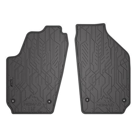 Alfombrillas de goma delanteras Volkswagen Polo IV, fabricación 11.2001 - 2009, carrocería hatchback (2 uds.) | ND0015