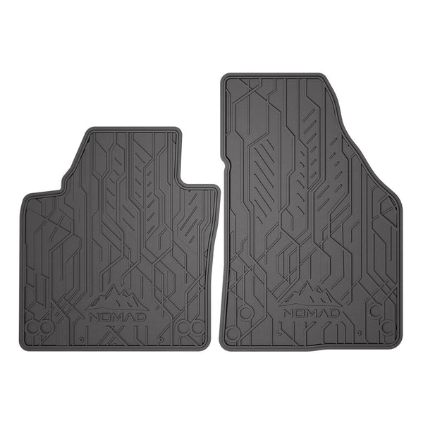 Alfombrillas de goma delanteras Volkswagen Touran I, fabricación 03.2003 - 08.2010, carrocería furgoneta (2 uds.) | ND0391