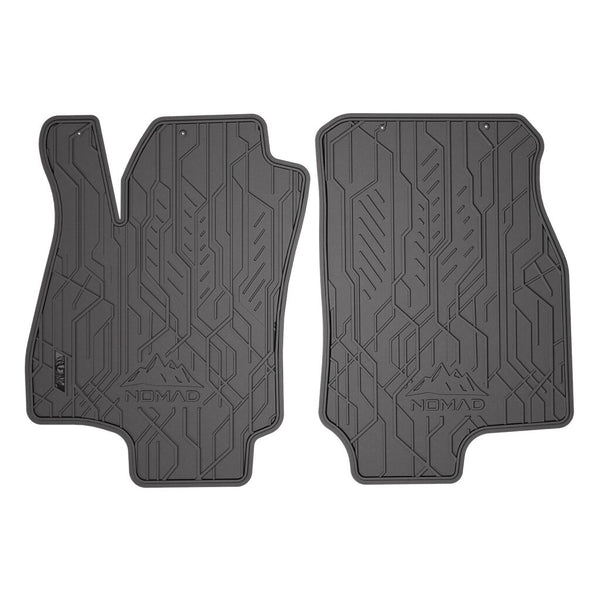 Alfombrillas de goma delanteras Opel Astra G, fabricación 1998 - 2009, carrocería camioneta (2 uds.) | ND0696