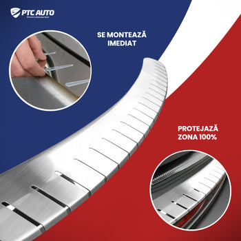 Protección para borde del maletero de acero inoxidable Chevrolet Cruze , fabricación 09.2012 - 2016, carrocería camioneta, facelift #1