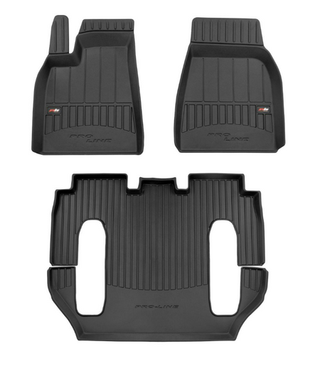 Alfombrillas tipo bandeja Tesla Model X , fabricación 10.2016 - 12.2020, carrocería suv #1