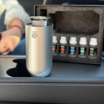 Pack AMOS ONE – Difusor de aromas inteligente + 6 fragancias increíbles de regalo