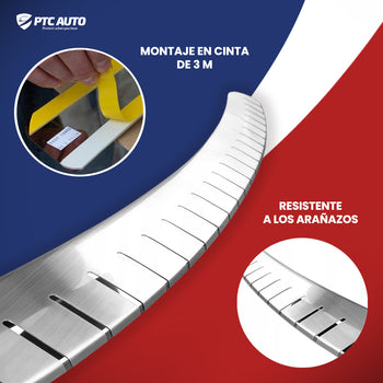 Protección para borde del maletero de acero inoxidable Toyota Auris II, fabricación 01.2013 - 12.2018, carrocería hatchback facelift | 25-5533