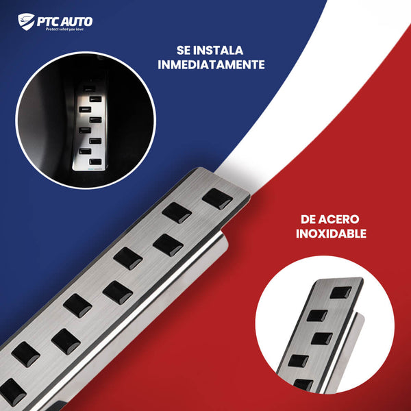 Soporte de protección acero inoxidable para reposapiés de coche Mitsubishi ASX II, fabricación 2023 - presente, carrocería suv #1