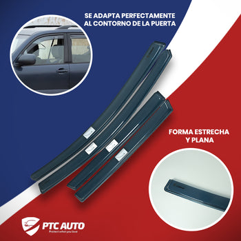Deflectores de aire () Ford Fusion, fabricación 2002 - 11.2012, carrocería furgoneta, 4 piezas | PVF1419X1427