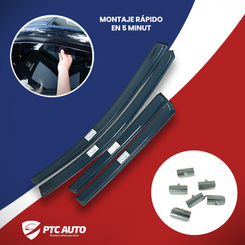 Deflectores de aire () Opel Astra F (Clasic I), fabricación 1992 - 1998, carrocería sedán, 4 piezas | PVF1714X1713