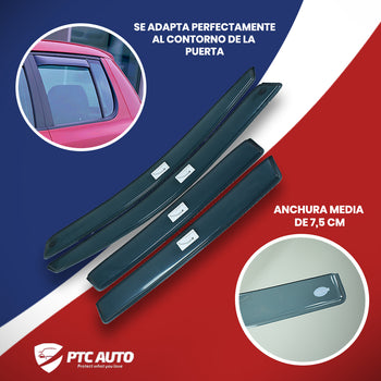Deflectores de aire () Peugeot Expert III, fabricación 01.2016 - presente, carrocería furgoneta, 2 piezas | PV2556