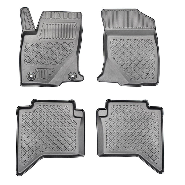 Alfombrillas tipo bandeja Toyota Hilux, fabricación 09.2016 - presente, carrocería camioneta doble cabina, incluso facelift | 603380