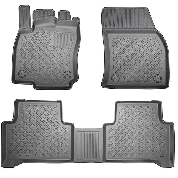 Alfombrillas tipo bandeja Volkswagen Touran II, fabricación 09.2015 - presente, carrocería furgoneta 5-7 plazas, sin tercera fila | 603415