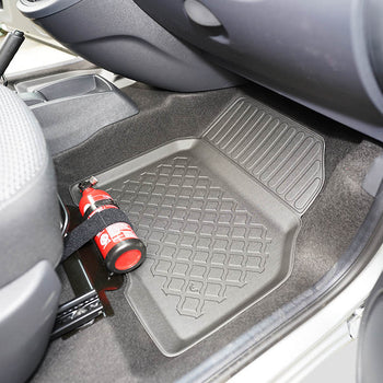 Alfombrillas tipo bandeja Mercedes Citan, fabricación 10.2012 - 08.2021, carrocería furgoneta 5-7 plazas, batalla l1, sin tercera fila | 603028