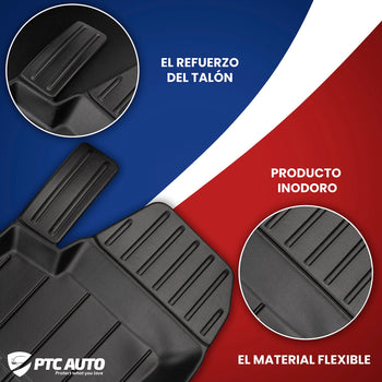 Alfombrillas tipo bandeja Tesla Model 3 Model 3 Facelift, fabricación 2020 - 2022, carrocería sedán no es compatible con la versión con bomba de calor | 3D408593