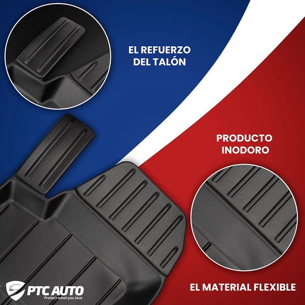 Alfombrillas tipo bandeja Tesla Model 3 Model 3 Facelift, fabricación 2020 - 2022, carrocería sedán no es compatible con la versión con bomba de calor | 3D408593