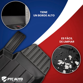 Alfombrillas tipo bandeja Tesla Model 3 Model 3 Facelift, fabricación 2020 - 2022, carrocería sedán no es compatible con la versión con bomba de calor | 3D408593
