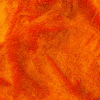 Toalla de microfibra ultra absorbente AMOS Powerfluff naranja 1000 GSM 60 x 80 cm + Guante de REGALO