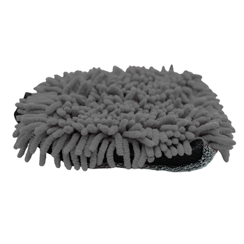 Toalla de microfibra ultra absorbente AMOS Powerfluff gris 1000 GSM 60 x 80 cm + Guante de REGALO