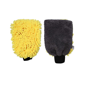 Guante de microfibra para lavado y limpieza 2en1