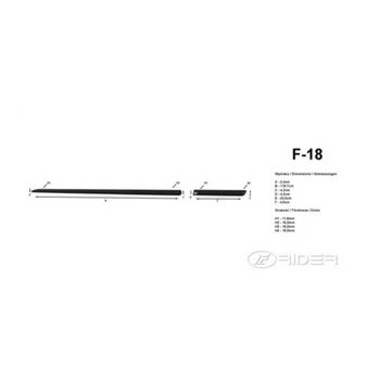 Molduras laterales Suzuki Swift, fabricación 09.2010 - 04.2017, carrocería hatchback | F-18