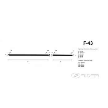Molduras laterales Kia Rio IV, fabricación 02.2017 - presente, carrocería hatchback #3