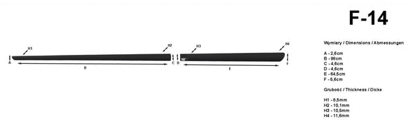 Molduras laterales Fiat Linea , fabricación 06.2007 - 11.2018, carrocería sedán #8